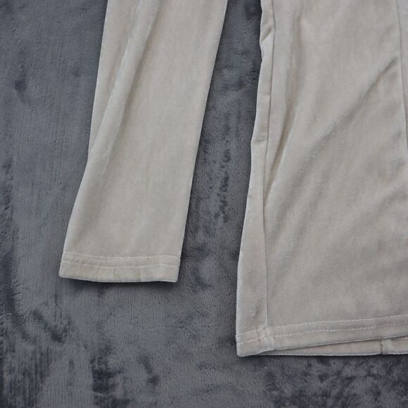 Rehab Shorts Women Small Beige Casual Romper Long Sleeve Velour One Piece Outfit - Picture 12 of 16